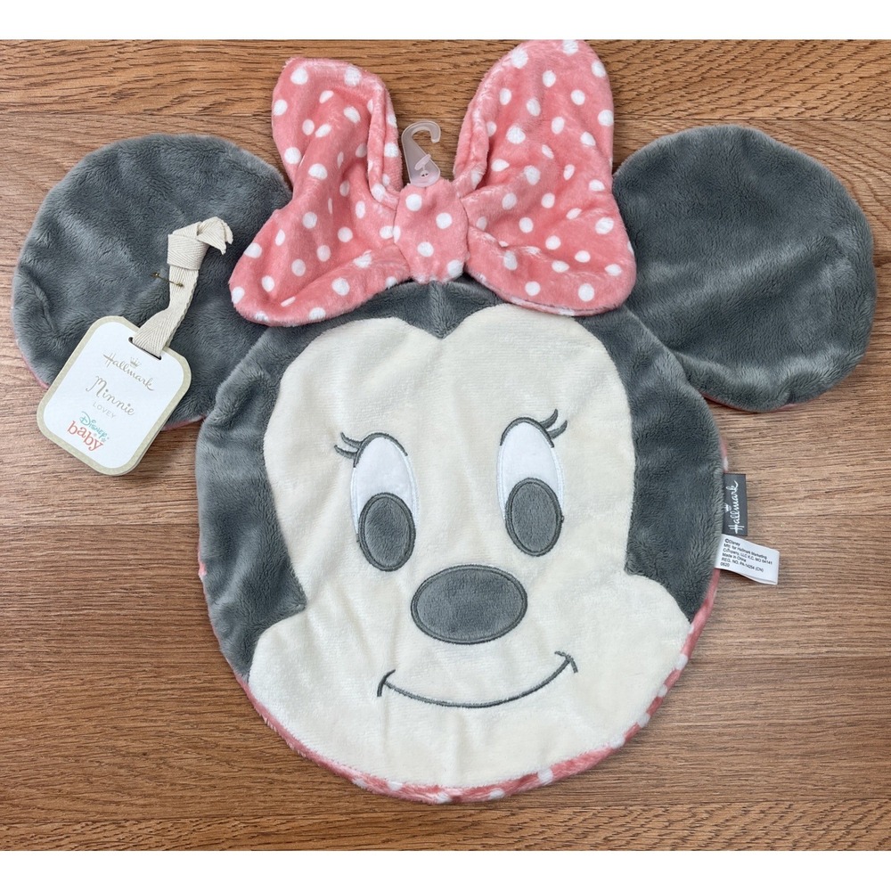 Hallmark Disney Baby Minnie Mouse Lovey Security Blanket Super Soft NEW w/Tags